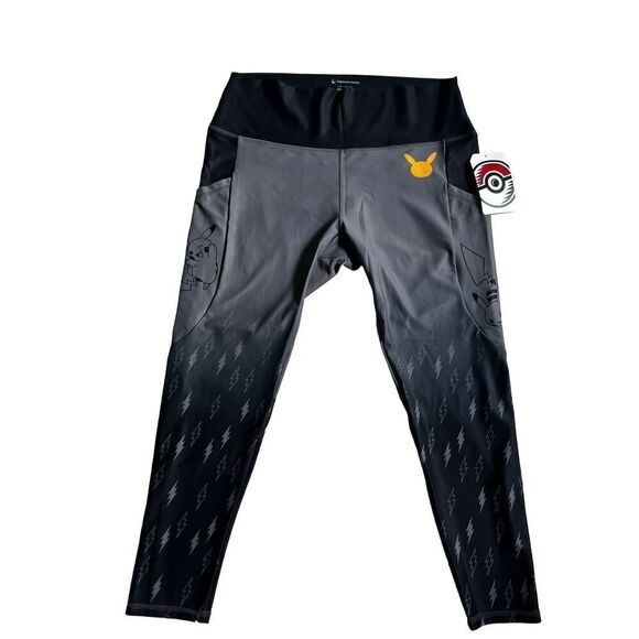 Pikachu Gray 7/8 Length Leggings - Adult size 3XL - Picture 1 of 9